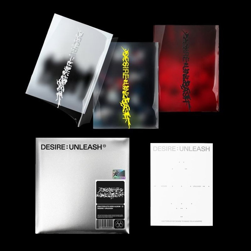 [MEGA][5種セット](PB3種+WB+ENGENE) ENHYPEN ミニ6集アルバム [DESIRE : UNLEASH] 韓国チャート反映 エンハイプン