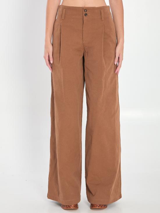 CHLOE Women Straight Pants CH25APA11365 BROWN