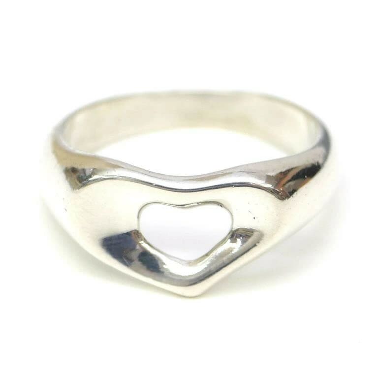 ティファニー TIFFANY&Co. 指輪 オープンハート リング ＃8.5 /シルバー/SV925【中古】(69598)