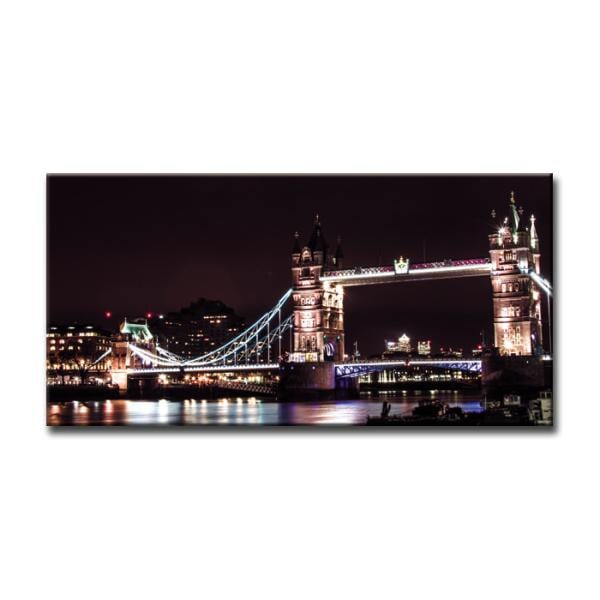 ファブリックパネル アートフレーム 飾り おしゃれ 景色 壁掛け ウォールデコレーション 情景 London Tower Bridge ロンドン タワーブリッジ 600x300mm