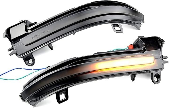 互換品 LED 流れる ドアミラー ウインカー 車検対応 通常点灯との切替SW付き スモーク仕様 シーケンシャル ダイナミック 純正交換タイプ BMW 1シリーズ F20 (スモーク)