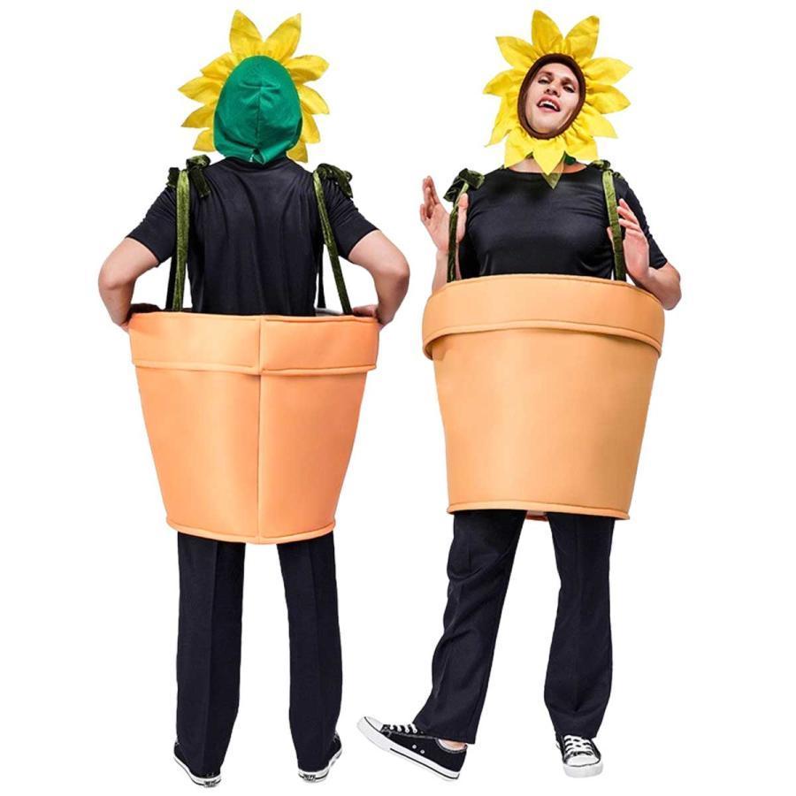 【 最安挑戦】おもしろ コスプレ ひまわり 着ぐるみ 面白い ハロウィン 向日葵 仮装 面白 コスチューム 忘会 衣装