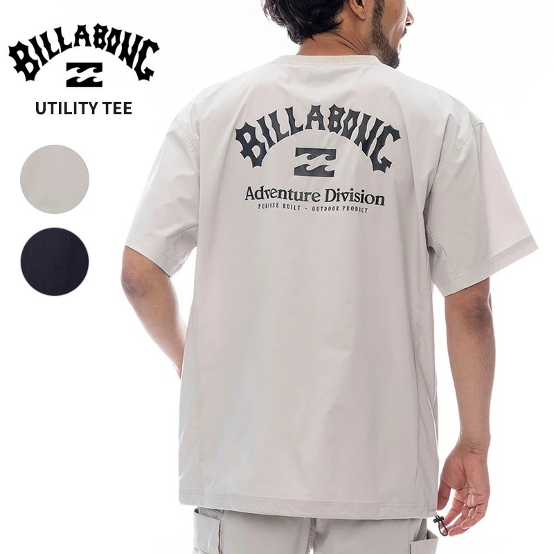 ビラボン メンズ ポケッタブル 撥水 半袖Tシャツ BILLABONG ユーティリティ Tシャツ UTILITY TEE トップス BF011866