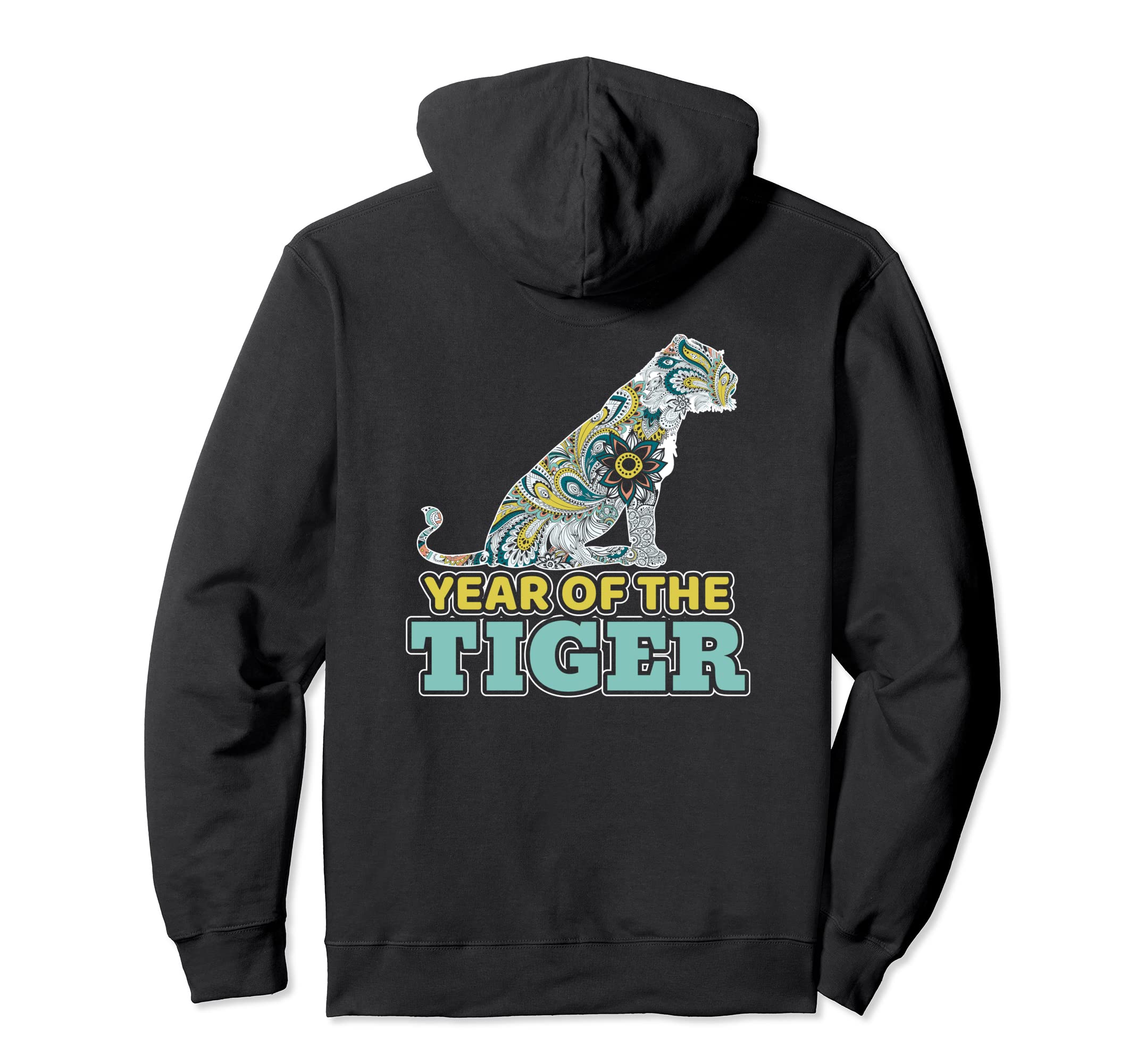 Happy Chinese 正月 ゾディアック タイガー曼荼羅 パーカー