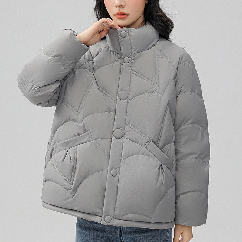 平湖ダウンジャケット女性の 2025 冬の新しい韓国スタイルの女性の大きいサイズのホワイトダックダウンジャケット