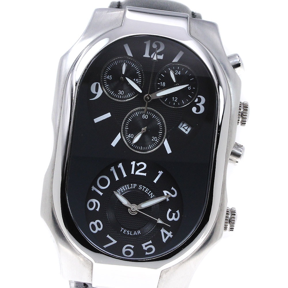 フィリップスタイン Philip Stein テスラ デュアルタイム クォーツ メンズ 良品 _834432【中古】