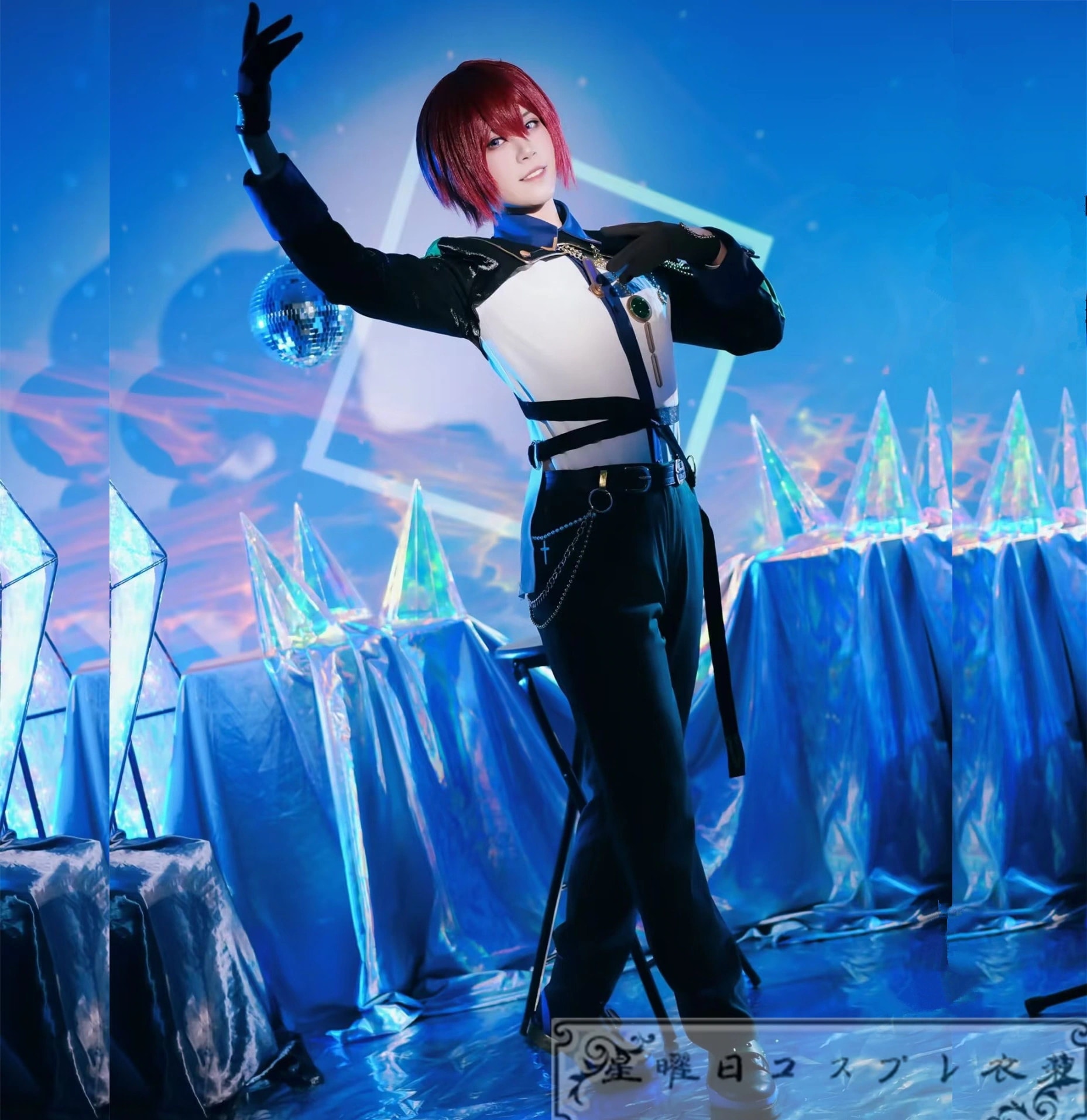 ES あんさんぶるスターズ アルバム発売記念スカウト Knights 朱桜司 月永レオ 瀬名泉 朔間凛月 鳴上嵐 コスプレ衣装 コスチューム ハロウィーン