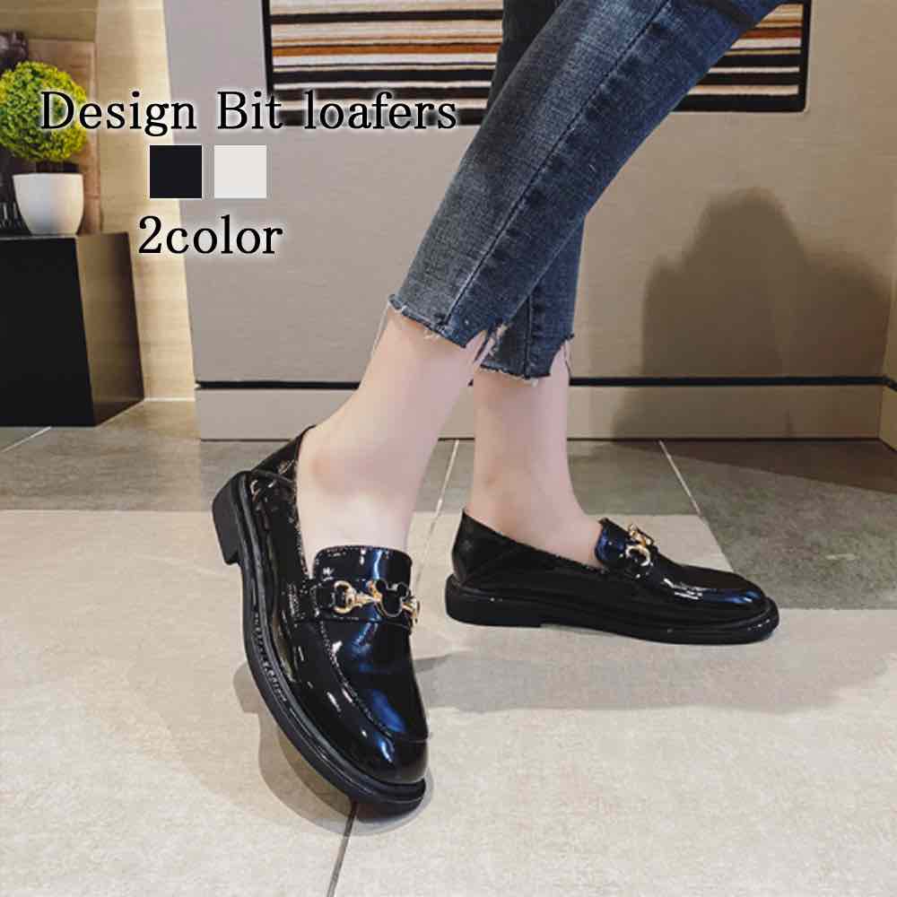 ローファー レディース デザインビットローファー 疲れない 学生 大人 幅広 バレエシューズ ローヒール 革靴 冬 ブランド レザー ビット パンプス ヒール 黒 痛くない スリッポン 革 春 靴 ス