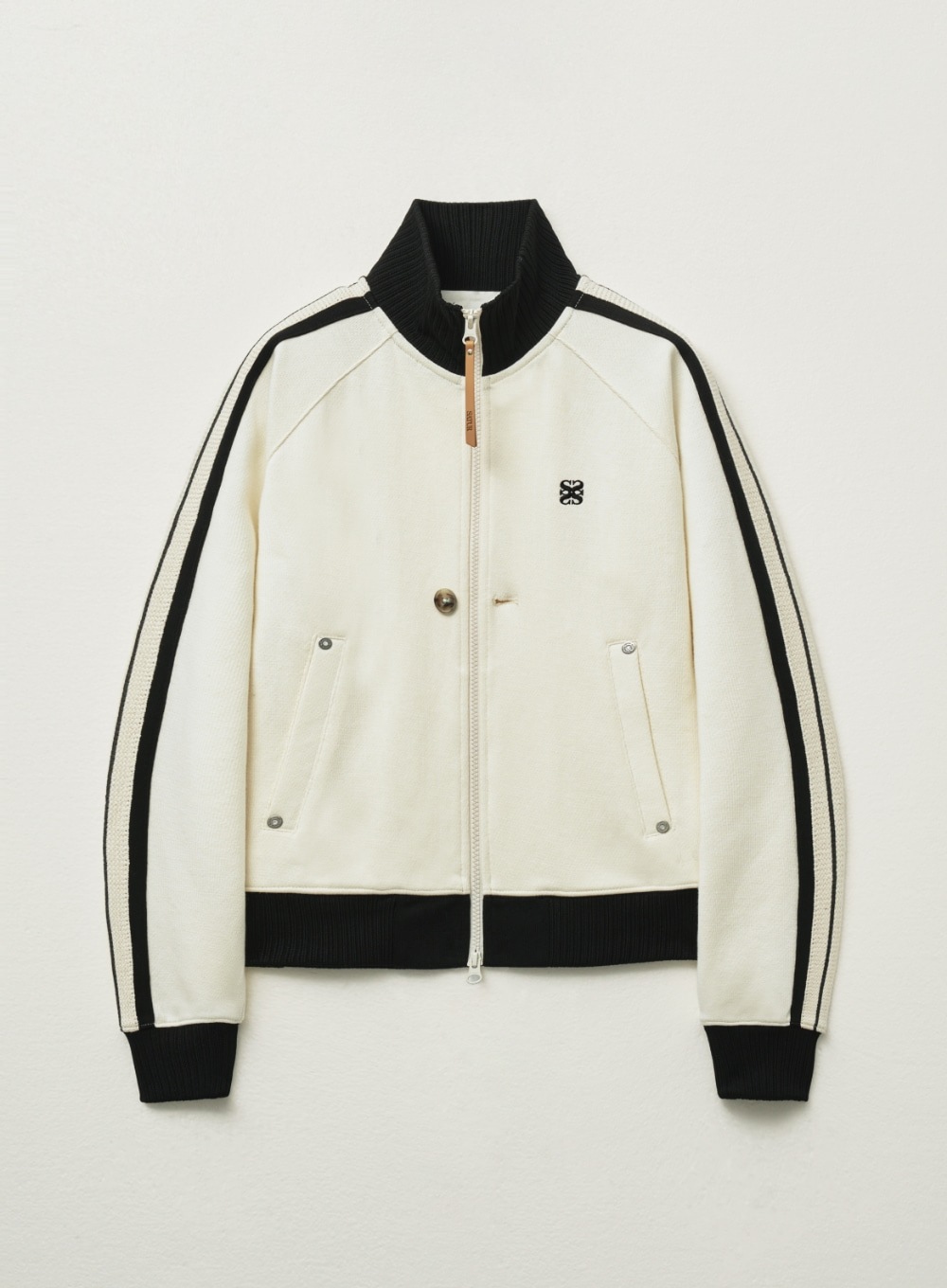 【SATUR】 (W) LAWTON ALL DAY TRACK ZIP-UP JACKET : ART BLACK