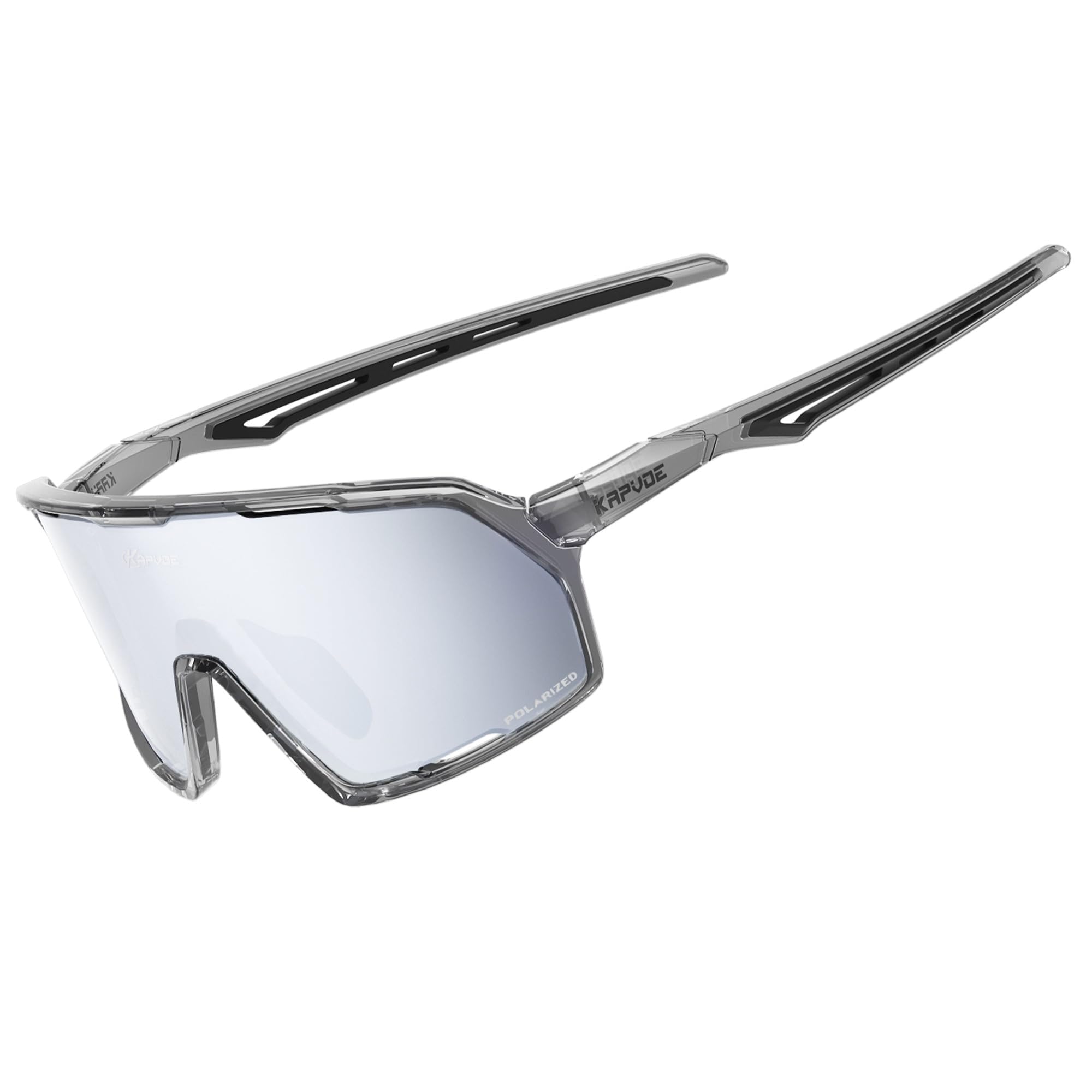 KAPVOE 偏光スポーツサングラス 超軽量TR90フレーム UV400紫外線99%以上カット 耐衝撃 防曇レンズ メンズ レディース 自転車 登山 トレッキング用