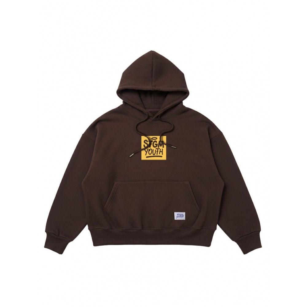 スティグマスクエアパーカー BRN