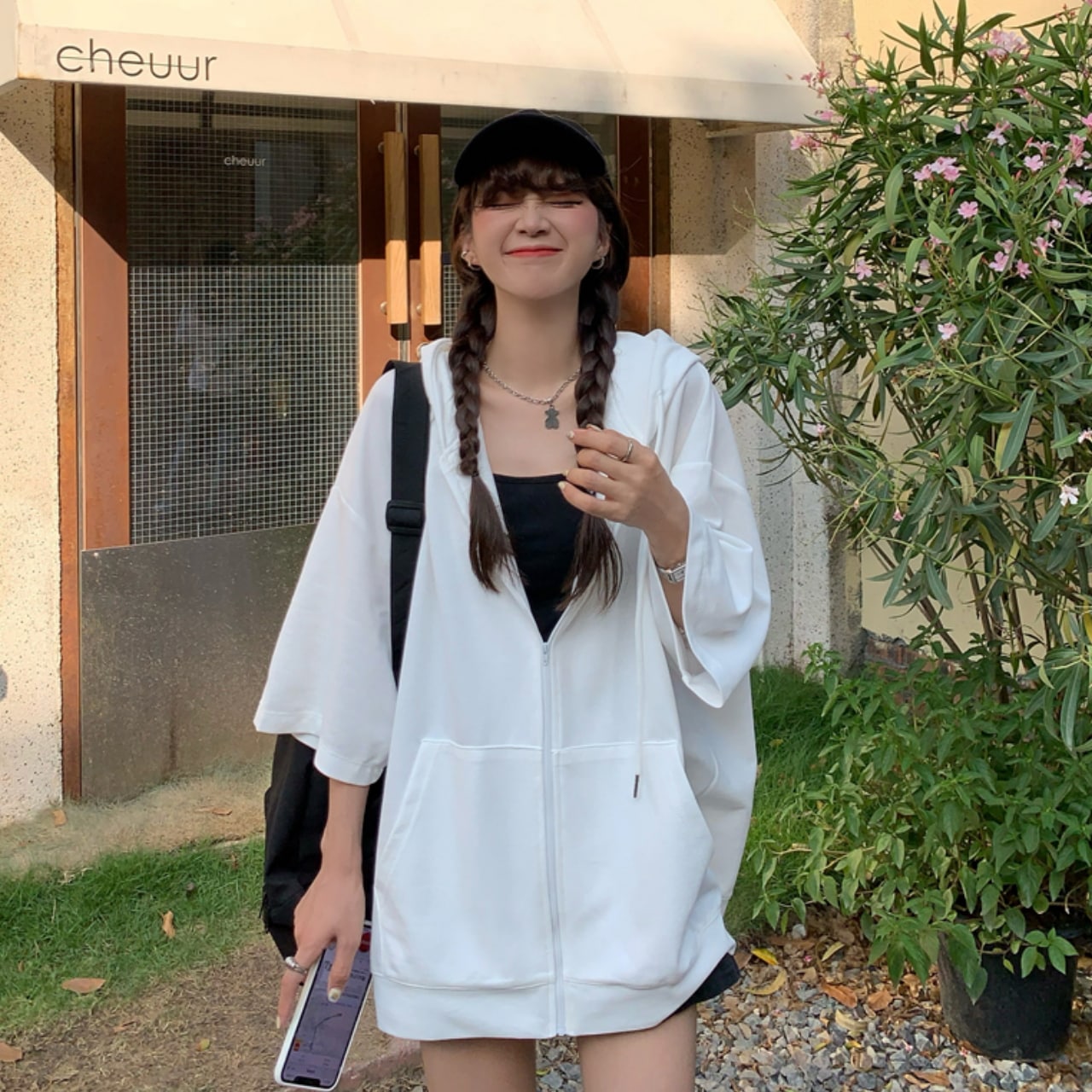 トップス セーター カーディガン レディース フード付き 袖あり ジッパー ポケット ルーズ 半袖 ストレート 透け感 かわいい 大人可愛い きれいめ シンプル 大人 おしゃれ お洒落 大人女子