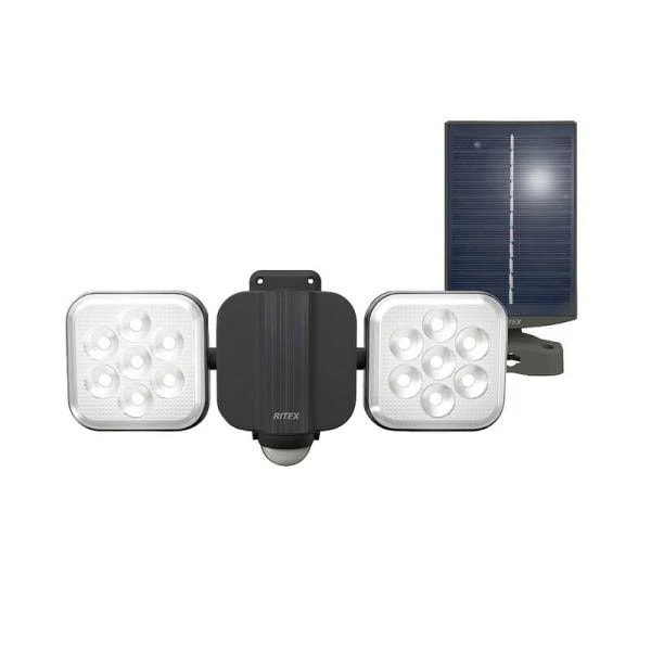 ライテックス LEDソーラーライト S－HB250 電動工具 作業 警告 防犯灯 センサーライト