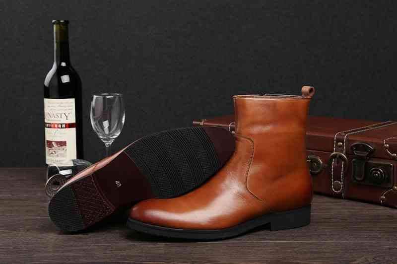 ブーツ メンズ 冬 完全 ファスナー 革 暖かい 本革 セット レザー シューズ 滑らない あったか 防寒 モード 防水 スエード 軽い 人気 幅広 大人 秋 ブランド 黒 ジッパー ブーツ夏 靴 春