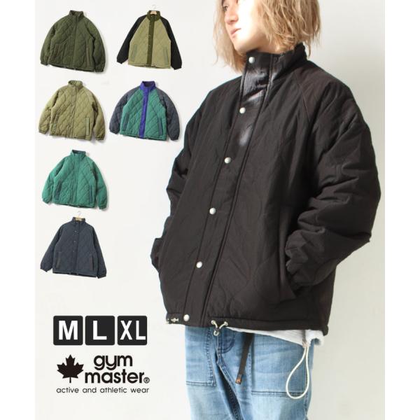 ジムマスター アウター キルティング ジャケット gym master キルトジャケット キルティングジャケット リップストップキルティングスタンドジャケット G433790
