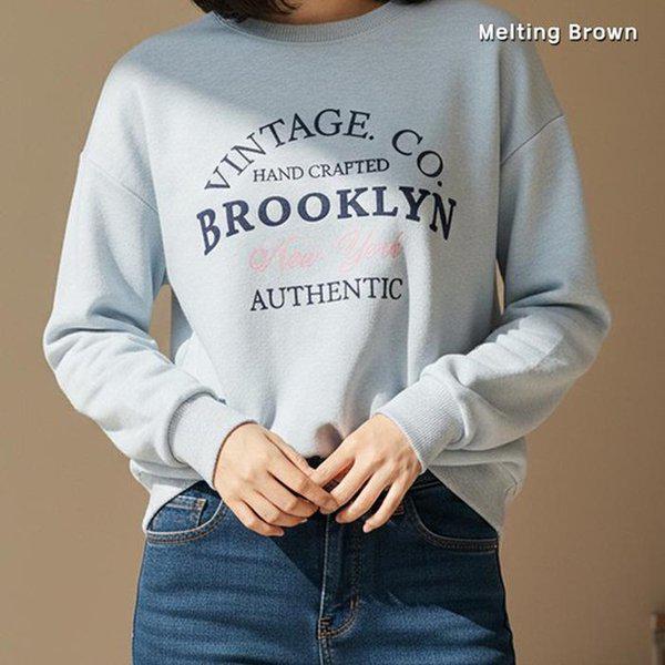 女性オーバーフィットラウンドTシャツ 맨투맨 BK26