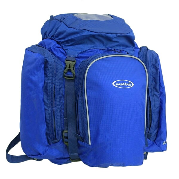 モンベル バッグ メンズ レディース リュックサック トリプルポケットパック 40L ブルー Triple Pocket Pack 40 mont-bell 1123948 A4対応 R4011239