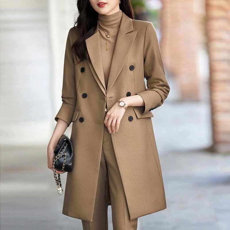 トレンチコート スーツアウター スーツ スーツ セットアップ スーツ レディース 春秋 新作 おしゃれ ビジネスウェア 高級感 ビジネスセットウェア 7,645円
