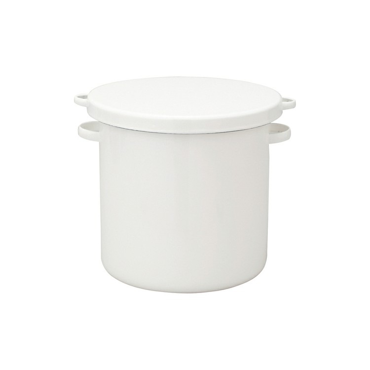【人気商品】家庭用品 キッチン用品 保存容器野田琺瑯 ホワイトシリーズ ラウンドストッカー24cm WRS24