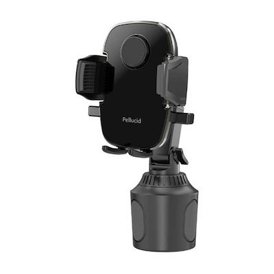 他サイト： ペルシード　車内用品 スマホホルダー ワンタッチスマホホルダー ドリンクホルダー固定タイプ 対応サイズ：(幅)：約58～88mm/厚み：約20mmまで/ホルダー部耐荷重：約280g以下　PPH2111の商品画像