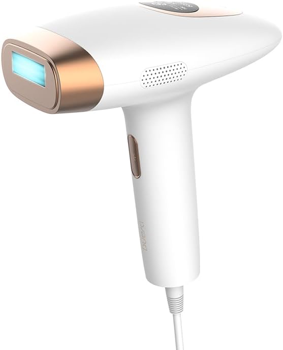 光美容器, サロン級家庭用, 冷却機能付き, 痛みなし, 脱毛/イオン導入/美肌, 大画面タッチパネル, 軽量, 顔/髭/脇/腕/足用 IPL 脱毛器 家庭用 手動/自動照射 9段階 60万回照射
