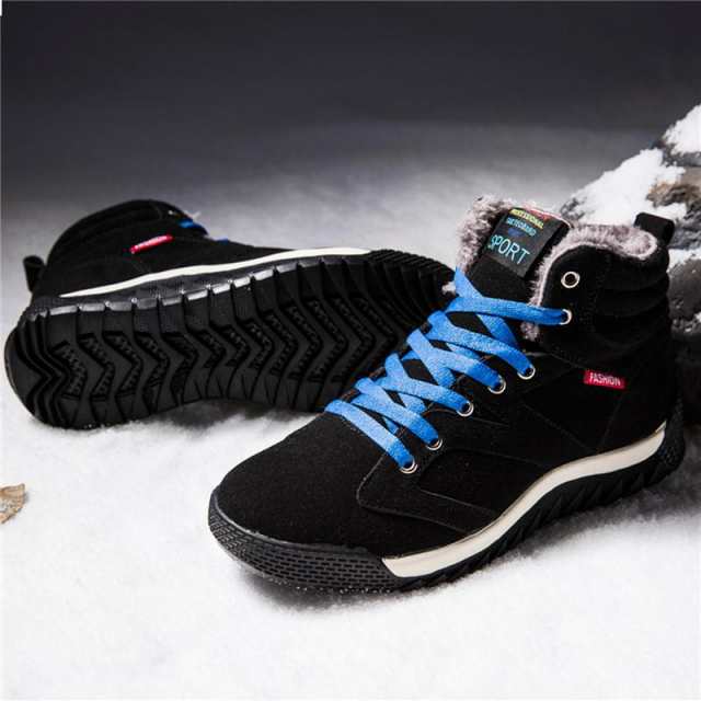 スノーブーツ メンズ 靴 ショートブーツ 防寒ブーツ 裏ボア 裏起毛 アウトドア靴 短靴 滑り止め 大きいサイズ クリスマス プレゼント 送料無料