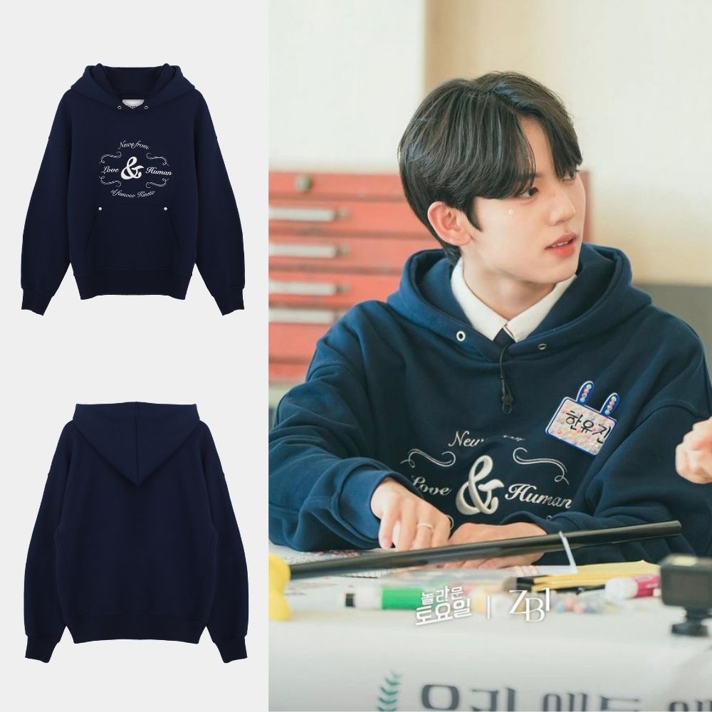 [ZEROBASEONE Zb1 ユジン着用] KINETO Classic Embroidery Hoodie_Classic Navy 20,500円