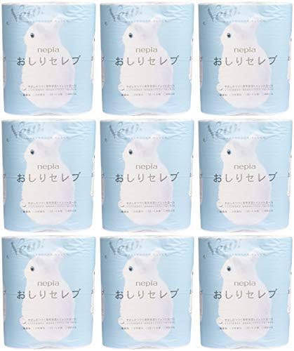 【まとめ買い】ネピア おしりセレブトイレットロール4ロールダブル 2枚重ね40m×4ロール ダブル フレッシュパルプ100% 保湿タイプ【×9個】