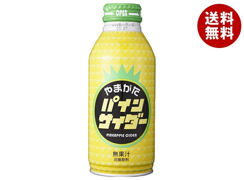 山形県酒類卸 やまがたパインサイダー 380mlボトル缶×24本入×(2ケース)