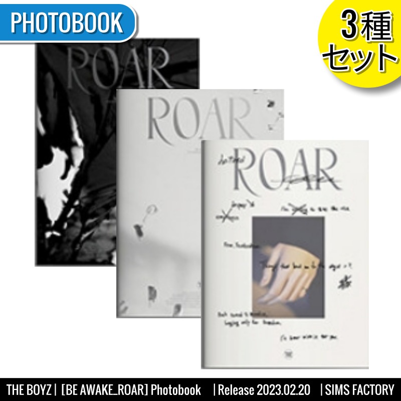[3種セット] THE BOYZ ミニ8集アルバム [BE AWAKE (ROAR)] Photobook ver. /ザボーイズ