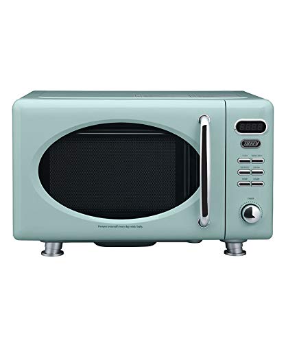 【Toffy/トフィー】 電子レンジ K-DR1 (ペールアクア) コンパクト 17L フラットテー