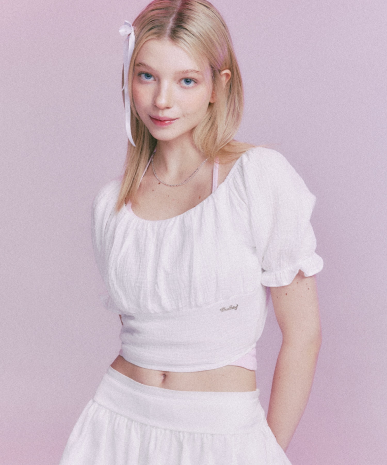 MF SHUA PUFF BLOUSE-WHITE 6,781円