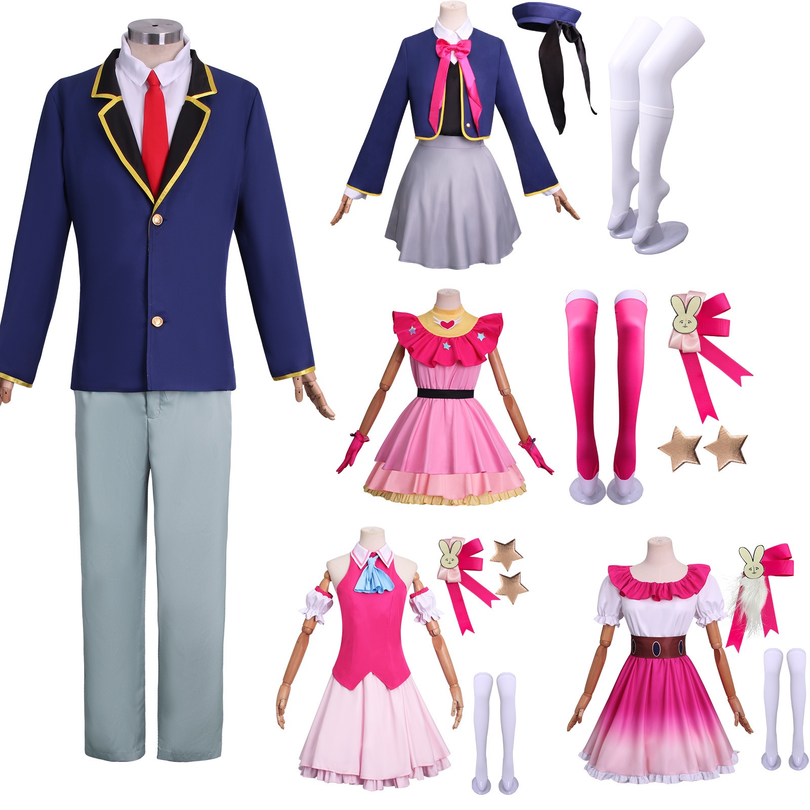 コスプレ 仮装子供cos服星野爱アクアルビ有馬加奈コスプレアニメ着 イベント用品