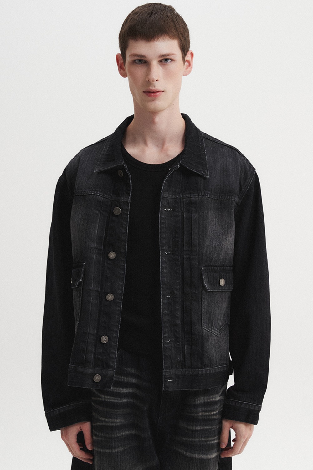 【DNSR】 HERITAGE DENIM JACKET : BLACK