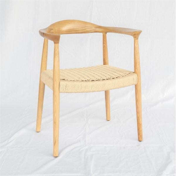 ダイニングチェア 椅子 おしゃれ 北欧 天然木アッシュ ペーパーコード 完成品 チェア いす イス ラウンドチェア 座面高45cm
