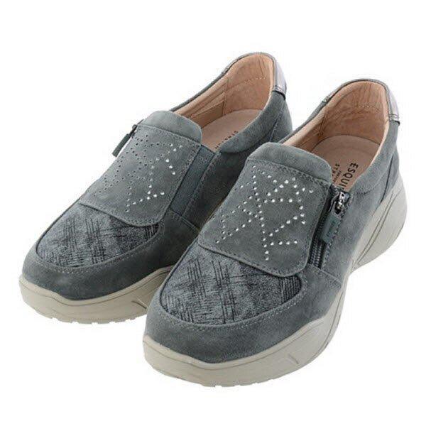 [] 女性サイドジッパースリッポン4CM(EQEFHL615GY) (P003722815)