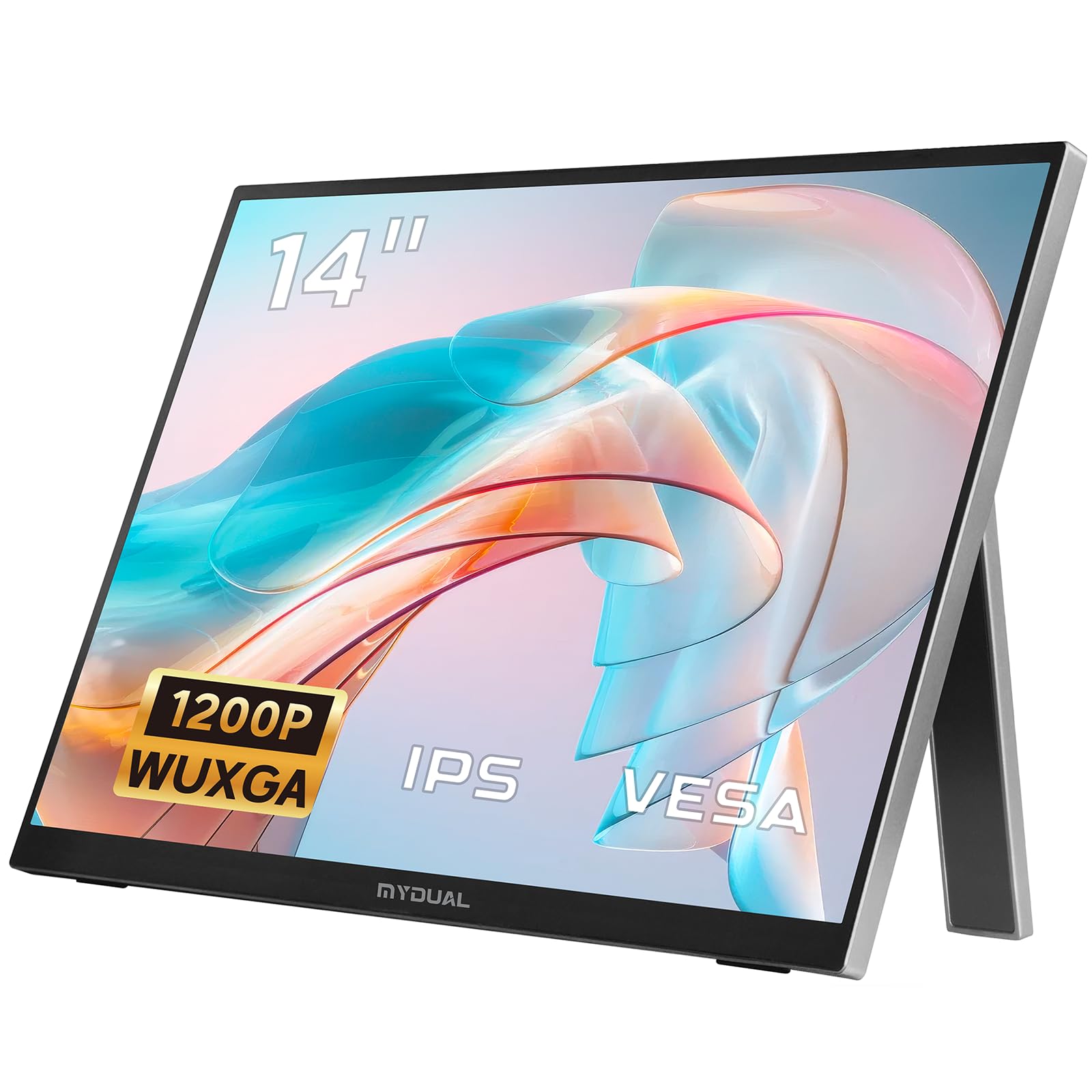 「A+グレードパネル」MyDual モバイルモニター 14インチ vesa 軽量 1920*1200 モバイルディスプレイ ポータブルモニター 自立式 非光沢IPS液晶パネル 薄型 USB Type 9,094円