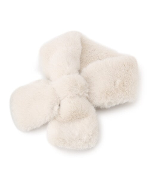 [最安値挑戦]ストール フェイクファーナロークロスティペット レディース