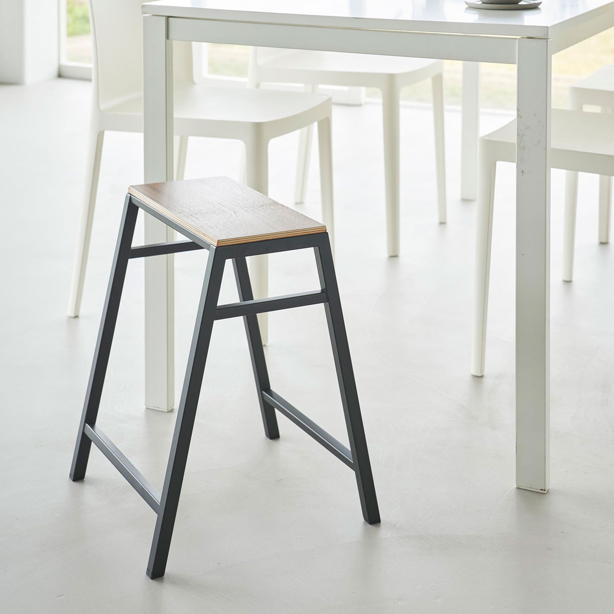 スタッキングスツール 山崎実業 tower タワー スツール H45 1470 ブラック