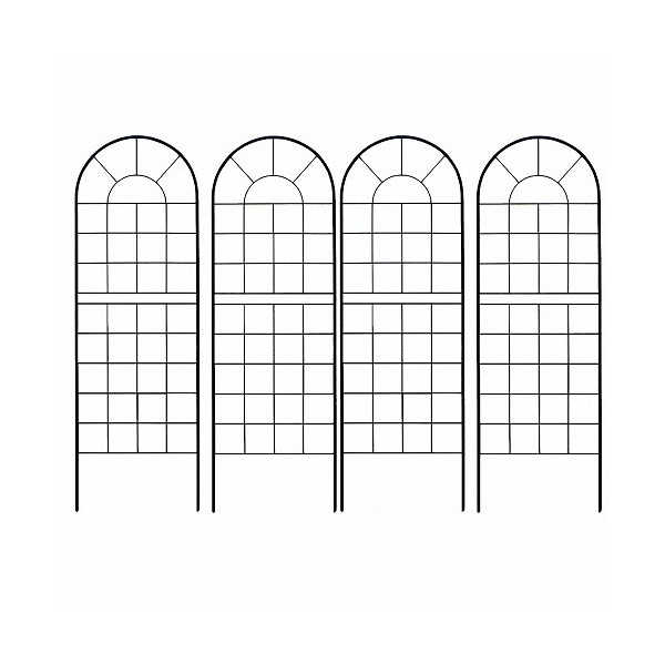 住まいスタイル クラシックフェンス ロータイプ 4枚組 ブラック YB015L-4P-BLK メーカー直送