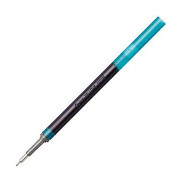 (まとめ)ぺんてる ゲルインキボールペン ノック式エナージェル インフリー 替芯 0.5mm ターコイズブルー XLRN5TL-S3 1セット(10本)(×20セット)