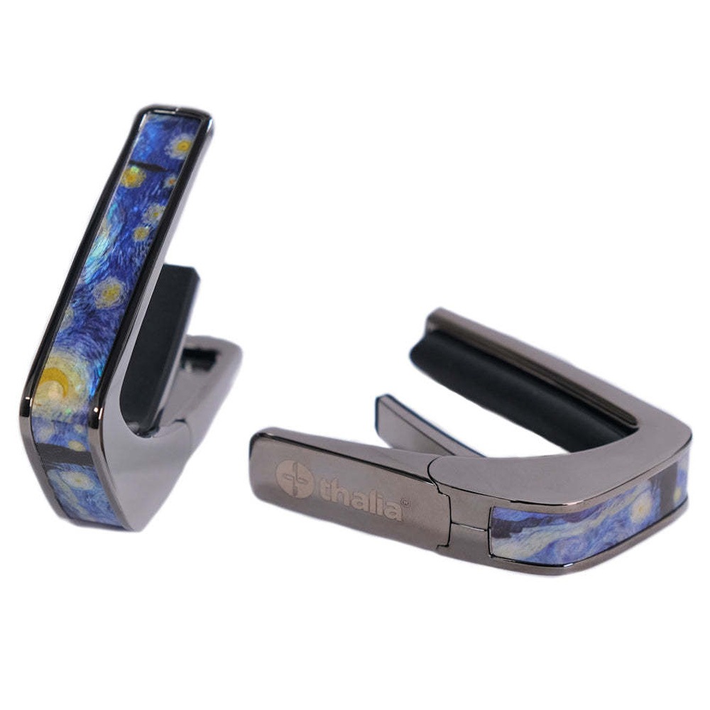 Thalia Capos ギターカポタスト Black Chrome Finish Starry Night TH-CB201-16 アメリカ製【並行輸入】
