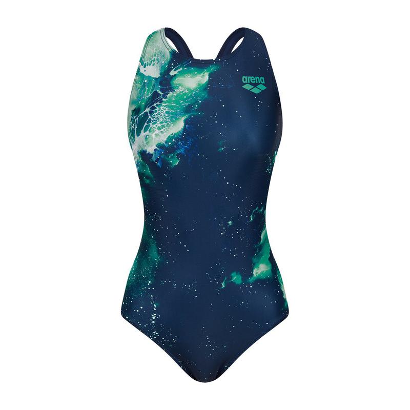 女性用屋内水着 ノバウェーブ ワンピース レーサーバック (A6SL1PL44 NVY)(ブラキャップ別売)