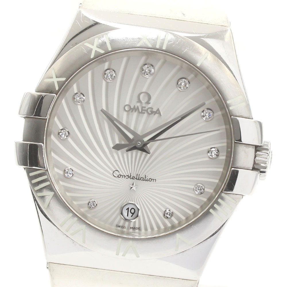 オメガ OMEGA 123.12.35.60.52.001 コンステレーション 11Pダイヤ クォーツ レディース 箱・保証書付き_874544【中古】
