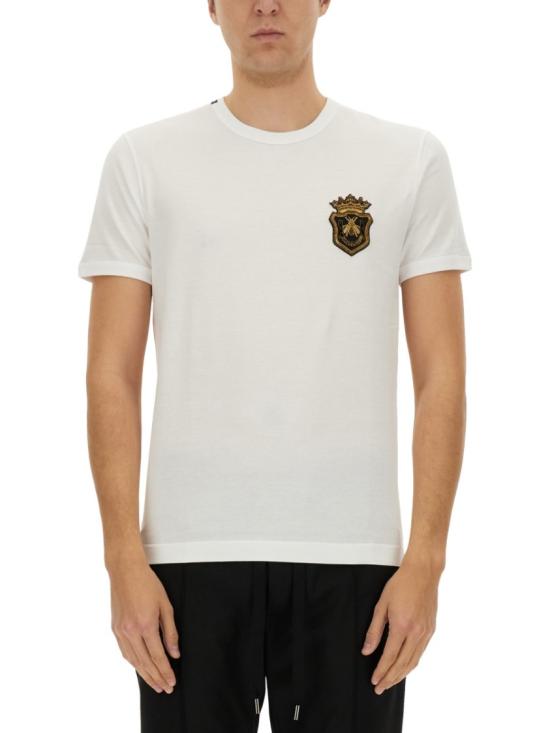 DOLCE & GABBANA Men T-Shirts G8PV1Z G7O4CW0800 White