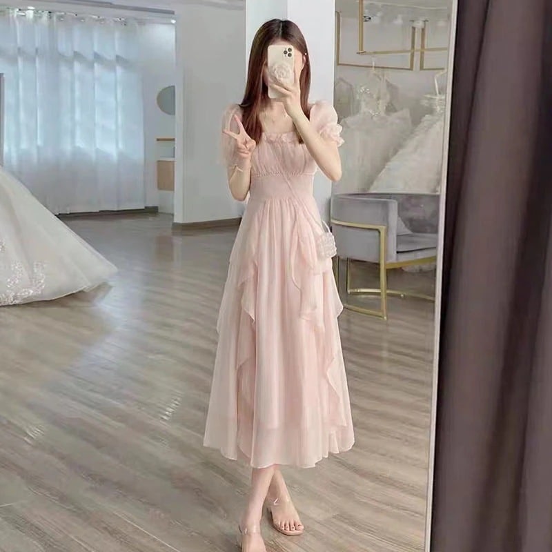 レトロなロングスカート夏の新作シックで絶美な雰囲気優しげな風にウエストを収めて細く見せた 冬の 5,089円