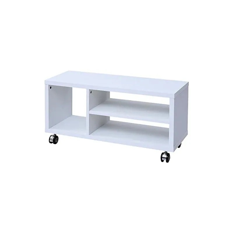 【即納】山善 テレビ台 幅80奥行29高さ40cm 32型対応 コンパクト 天板鏡面仕上げ キャスター付き 組立品 シャイニーホワイト SKTV-800(SWH)