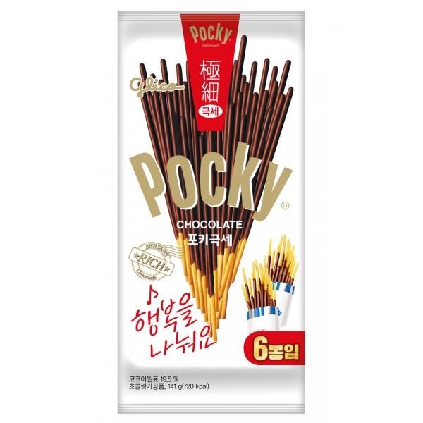 ポッキー 極細チョコスティック 6p 포키 극세 초코스틱 6p