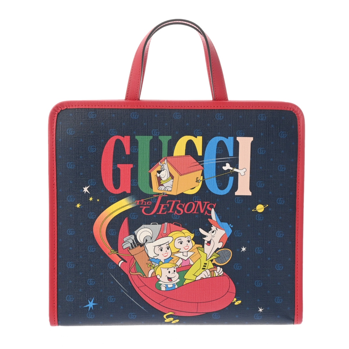 チルドレンズ ジェットソン ブルー/レッド 605614 レディース PVC/レザー ハンドバッグ 新同 中古 銀蔵