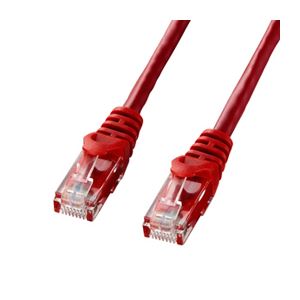 (まとめ)サンワサプライ カテゴリ6UTPLANケーブル LA-Y6-05R(×5セット)